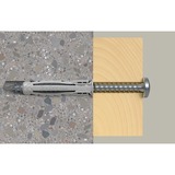 fischer SX Plus 6x30 PH TX, 567935, Cheville Gris clair