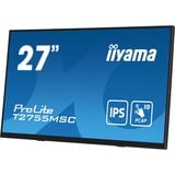 iiyama ProLite T2755MSC-B1 écran plat de PC 68,6 cm (27") 1920 x 1080 pixels Full HD LED Écran tactile Dessus de table Noir Moniteur Noir (Mat), 1x DisplayPort, 1x HDMI, 2x USB-A, 68,6 cm (27"), 1920 x 1080 pixels, Full HD, LED, 5 ms, Noir