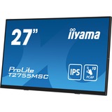 iiyama ProLite T2755MSC-B1 écran plat de PC 68,6 cm (27") 1920 x 1080 pixels Full HD LED Écran tactile Dessus de table Noir Moniteur  Noir (Mat), 68,6 cm (27"), 1920 x 1080 pixels, Full HD, LED, 5 ms, Noir