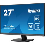 iiyama ProLite XU2793QSU-B7 écran plat de PC 68,6 cm (27") 2560 x 1440 pixels Quad HD LED Noir Moniteur  Noir (Mat), 68,6 cm (27"), 2560 x 1440 pixels, Quad HD, LED, 1 ms, Noir
