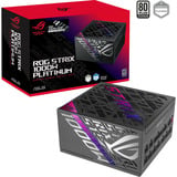 ASUS ROG-STRIX-1000P-GAMING-E alimentation modulaire 1000 watt Noir, 1x 12V-2x6, 4x PCIe, 1000 W, 100 - 240 V, Actif, 130 W, 1000 W, 130 W