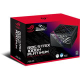 ASUS ROG-STRIX-1000P-GAMING-E alimentation modulaire 1000 watt Noir, 1x 12V-2x6, 4x PCIe, 1000 W, 100 - 240 V, Actif, 130 W, 1000 W, 130 W