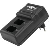 Ansmann Powerline 2 Chargeur rapide pour piles rechargeables 9V NiMH/NiCd Noir, Noir, Chargeur de batterie domestique, 230 V, 50 Hz, 10 V, 0,075 A