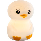 Ansmann Veilleuse Pingouin Leon, lumière de nuit Blanc