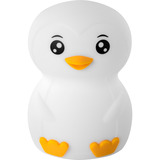 Ansmann Veilleuse Pingouin Leon, lumière de nuit Blanc