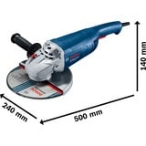 Bosch BOSCH GWS 20-230 J CARTON, Meuleuse d'angle Bleu, 6500 tr/min, 23 cm, Secteur, 5,5 kg