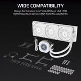 Corsair NAUTILUS 360 RS LCD Reconditionné, Watercooling Blanc