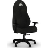 Corsair TC60 Fauteuil de gaming Siège rembourré Noir, Siège gaming Noir, Fauteuil de gaming, Siège rembourré, Dossier rembourré, PC, Noir, Noir