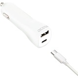 DICOTA D31469 chargeur d'appareils mobiles Blanc Auto Blanc, Auto, Allume-cigare, Blanc