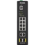 D-Link DIS-200G-12PS commutateur réseau Géré L2 Gigabit Ethernet (10/100/1000) Connexion Ethernet, supportant l'alimentation via ce port (PoE) Noir, Switch Géré, L2, Gigabit Ethernet (10/100/1000), Connexion Ethernet, supportant l'alimentation via ce port (PoE), Grille de montage, Montage mural