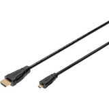 Digitus AK-330115-010-S, Câble Noir