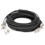 Digitus Câble breakout universel en fibre optique, duplex, connecteur LC/UPC, multimode OM4 Noir