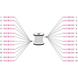 Digitus Câble breakout universel en fibre optique, duplex, connecteur LC/UPC, multimode OM4 Noir