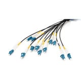 Digitus Câble universel Breakout en fibre optique, duplex, connecteur LC/UPC, monomode OS2 Noir