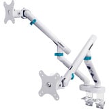 Digitus Support de moniteur design double, 2x 35", 2x 10 kg Blanc