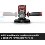EINHELL Meuleuse d'angle sans fil AXXIO 18/125 Q Rouge/Noir, Batterie et chargeur non inclus