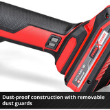 EINHELL Meuleuse d'angle sans fil AXXIO 18/125 Q Rouge/Noir, Batterie et chargeur non inclus