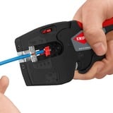 KNIPEX NexStrip outil multifonction pour électricien, Pince à dénuder Noir/Rouge