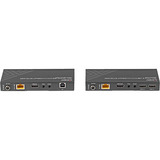 Lindy Extendeur KVM HDBaseT Cat.6 150m, Extension HDMI Noir