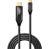 Lindy 43368 adaptateur graphique USB 7680 x 4320 pixels Noir, Câble Noir, 2.0/3.2 Gen 2 (3.1 Gen 2), USB Type-C, Sortie HDMI, 7680 x 4320 pixels