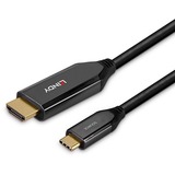 Lindy 43368 adaptateur graphique USB 7680 x 4320 pixels Noir, Câble Noir, 2.0/3.2 Gen 2 (3.1 Gen 2), USB Type-C, Sortie HDMI, 7680 x 4320 pixels