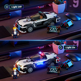 Lumibricks Cyberpunk Neoncity - Voiture de patrouille de police, Jouets de construction 