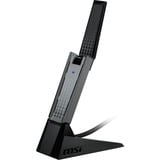 MSI AX1800 WiFi USB Adapter carte et adaptateur d'interfaces USB 2.0, Adaptateur WLAN USB Type-A, USB 2.0, Mâle, Noir, 102 mm, 30 mm