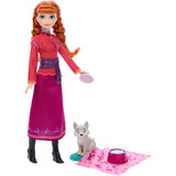 Mattel Disney La Reine des Neiges – Coffret Anna et le Louveteau, Poupée Disney Frozen Disney La Reine des Neiges – Coffret Anna et le Louveteau, Poupée mannequin, Femelle, 3 an(s), 304,8 mm, Multicolore