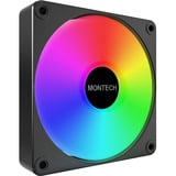 Montech GF120R V2 ARGB ventilateurs de boîtier Noir, 3 pièces, 120 x 120 x 25 mm, PWM