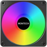 Montech GF120R V2 ARGB ventilateurs de boîtier Noir, 3 pièces, 120 x 120 x 25 mm, PWM
