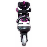 Muuwmi Roller enfants réglables taille 37-40, Rollers rose fuchsia/Noir