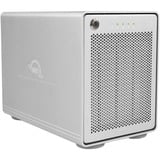 OWC Mercury Elite Pro Quad Boîtier disque dur/SSD Blanc 2.5/3.5" Argent, Boîtier disque dur/SSD, 2.5/3.5", SATA, 10 Gbit/s, Échange à chaud, Blanc