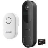 Reolink D340B + Chime +64GB SD, Sonnette de porte 