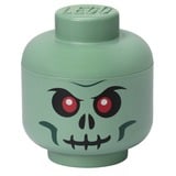 Room Copenhagen LEGO Storage HEAD "Skelett" mini, Boîte de rangement Vert/Noir