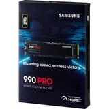 SAMSUNG 990 PRO 2 To SSD MZ-V9P2T0BW, PCIe Gen 4.0 x4, NVMe 2.0