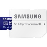 SAMSUNG PRO Plus 128 Go microSDXC (2023) , Carte mémoire Bleu, UHS-I U3, Class 10, V30, A2