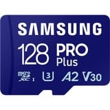 SAMSUNG PRO Plus 128 Go microSDXC (2023) , Carte mémoire Bleu, UHS-I U3, Class 10, V30, A2