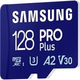 SAMSUNG PRO Plus 128 Go microSDXC (2023) , Carte mémoire Bleu, UHS-I U3, Class 10, V30, A2