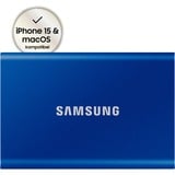 SAMSUNG Portable T7, 1 To SSD externe Bleu, MU-PC1T0H/WW, USB 3.2 Gen.2 (10 Gbps)