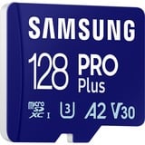 Samsung PRO Plus 128 Go microSDXC (2023) , Carte mémoire Bleu, UHS-I U3, Class 10, V30, A2