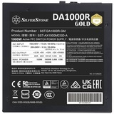 SilverStone SST-DA1000R-GM, 1000 Watt alimentation  Noir, 1x 12VHPWR, 7x PCIe, Gestion des câbles