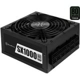 SilverStone SST-SX1000-LPT V1.1, 1000 Watt alimentation  Noir, 1000 W, 90 - 264 V, 47 - 63 Hz, Actif, 125 W, 999,6 W