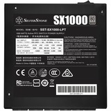 SilverStone SST-SX1000-LPT V1.1, 1000 Watt alimentation  Noir, 1000 W, 90 - 264 V, 47 - 63 Hz, Actif, 125 W, 999,6 W