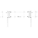 Thermaltake Triple Monitor Stand Pro Snow, Support de moniteur Blanc