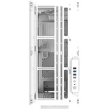 Thermaltake  boîtier big tower Blanc | 2x USB-A | 1x USB-C | Verre Trempé