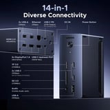UGREEN CM843 Station d'accueil USB-C 14-en-1 Argent