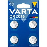 VARTA Pile bouton lithium CR2016, 3 volts, Batterie 