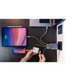 Verbatim GNC-100 Universel Noir, Gris Secteur Charge rapide Intérieure Gris, 3x USB-C, 1x USB-A, Intérieure, Secteur, 20 V, Noir, Gris