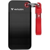 Verbatim Pocket 2 To USB Type-C 3.2 Gen 2 (3.1 Gen 2) Noir, Rouge SSD externe Noir/Rouge, 2 To, USB Type-C, 3.2 Gen 2 (3.1 Gen 2), 1000 Mo/s, 10 Gbit/s, Noir, Rouge