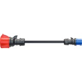 go-e Adaptateur pour Gemini flex 22 kW, CEE rouge triphasé 32A > CEE bleu 16A Noir